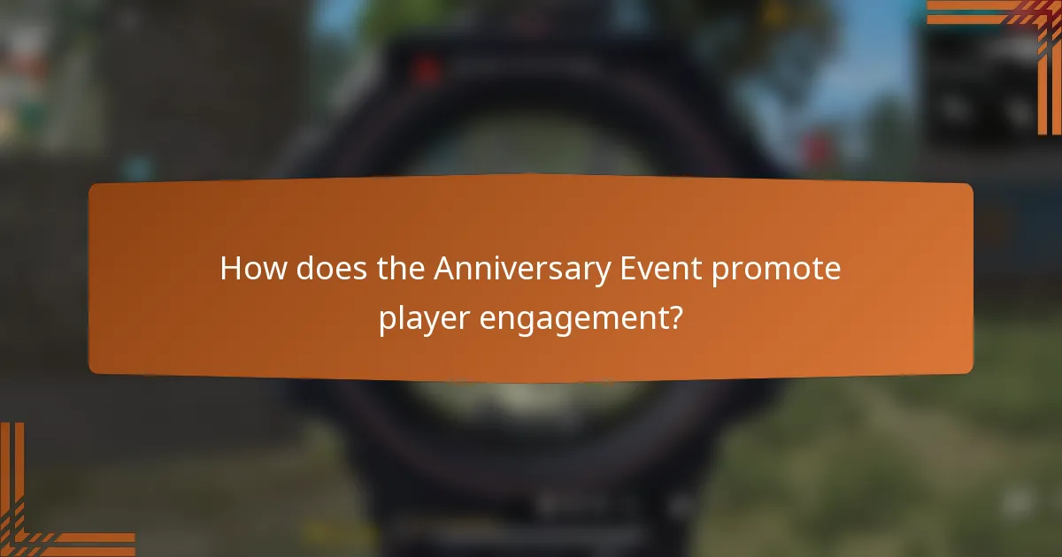 How does the Anniversary Event promote player engagement?